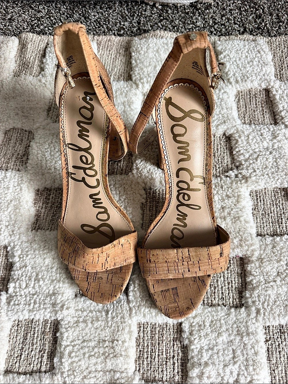 Sam Edelman Yaro Block Heel Sandal Brown US 8.5 M
